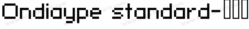 Ondiaype standard字体转换